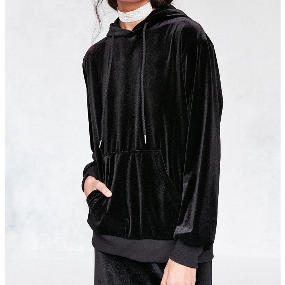 NWOT Silence + Noise Velvet Hoodie
